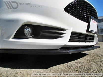 Front Ansatz V.1 für Ford Fiesta ST Mk7 FL schwarz Hochglanz