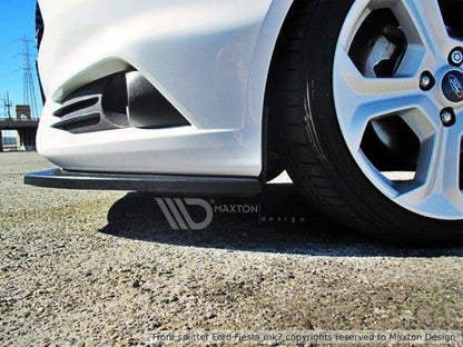 Front Ansatz V.1 für Ford Fiesta ST Mk7 FL schwarz Hochglanz