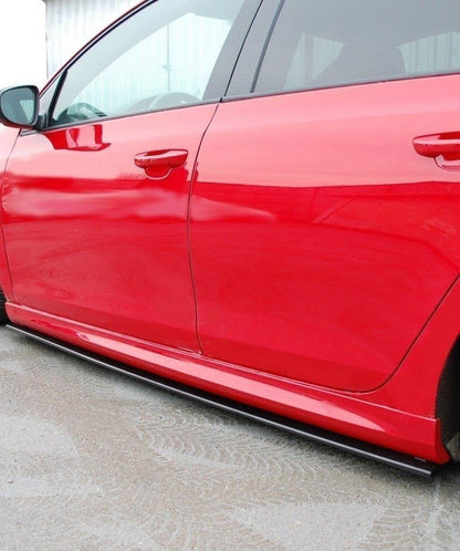 Seitenschweller Ansatz für VW GOLF 6 GTI 35TH / R20 schwarz Hochglanz