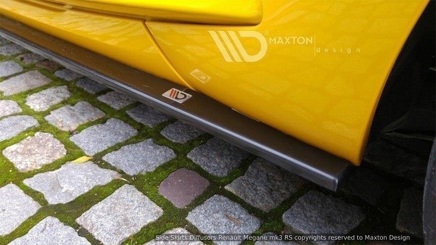 Seitenschweller Ansatz für RENAULT MEGANE 3 RS schwarz matt
