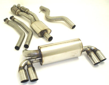 2x 63.5mm Duplex-Anlage mit 200 Zellen Sport-Kats. BMW 1er M-Coupe E82