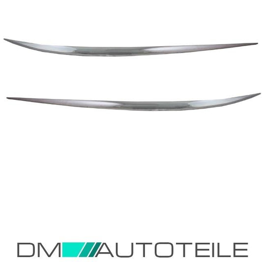 Set Mercedes W211 Chromleiste vorne Rechts & Links Bj 02-06 Eleg./Avantgarde