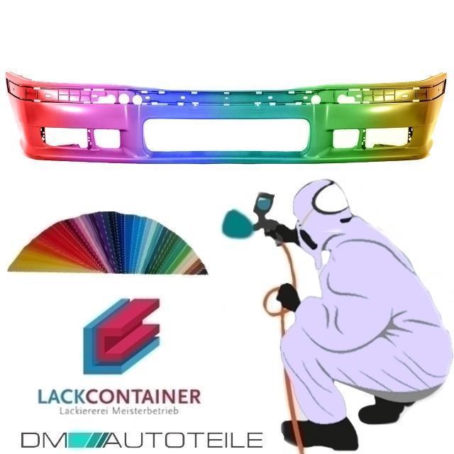Set Stoßstange vorne LACKIERT +Lippe passt für BMW E36 auch M3 M+ NSW Smoke ABE*