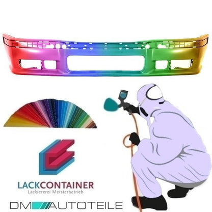 Set Stoßstange vorne LACKIERT +Lippe passt für BMW E36 auch M3 M+ NSW Smoke ABE*