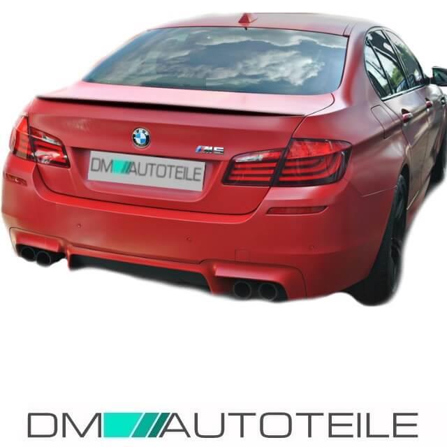 Heckspoiler Heckspoilerlippe LACKIERT schwarz hochglanz + 3M passend für BMW 5er F10 alle Modelle