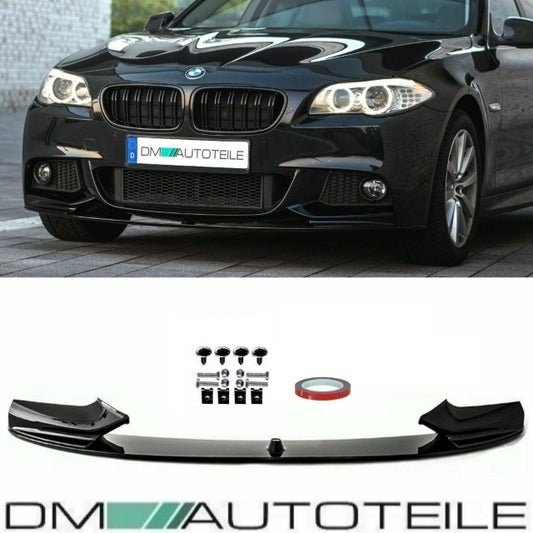 Frontspoiler Lippe Sport-Performance hochglanz Schwarz passend für BMW 5er F10 F11 M-Paket