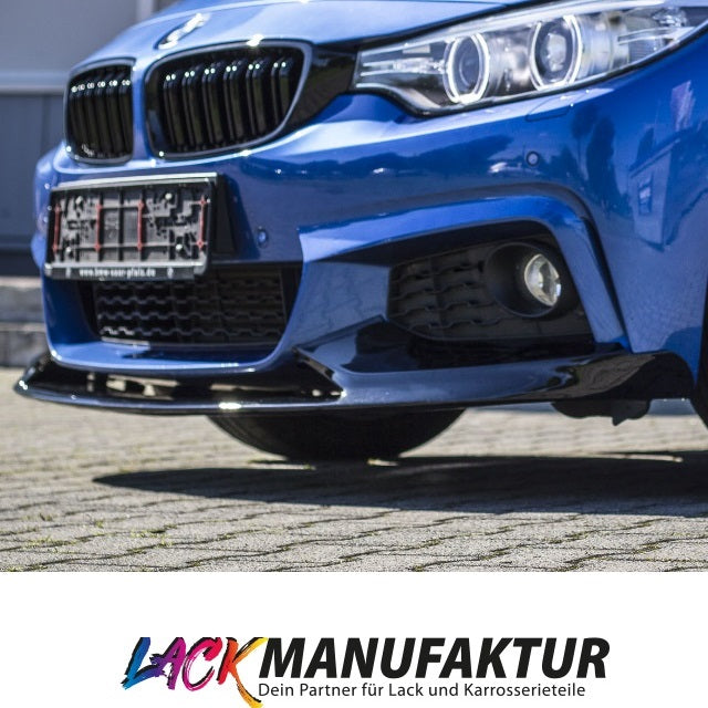 LACKIERT Schwarz Frontspoiler Sport-PERFORMANCE für BMW F32 F33 F36 mit M-Paket