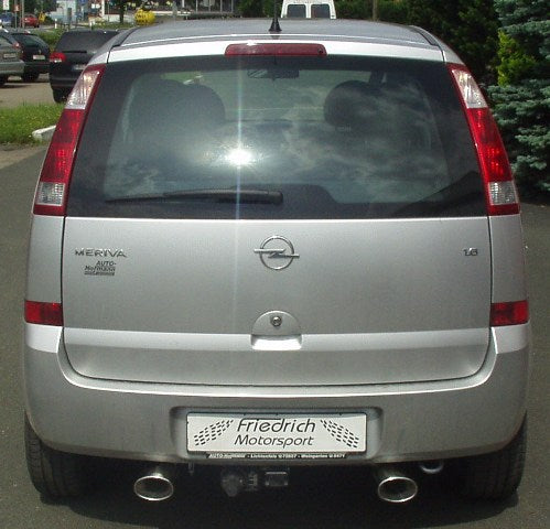 Duplex Sportendschalldämpfer Opel Meriva