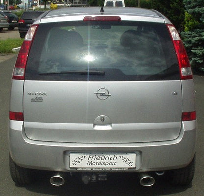 Duplex Sportendschalldämpfer Opel Meriva