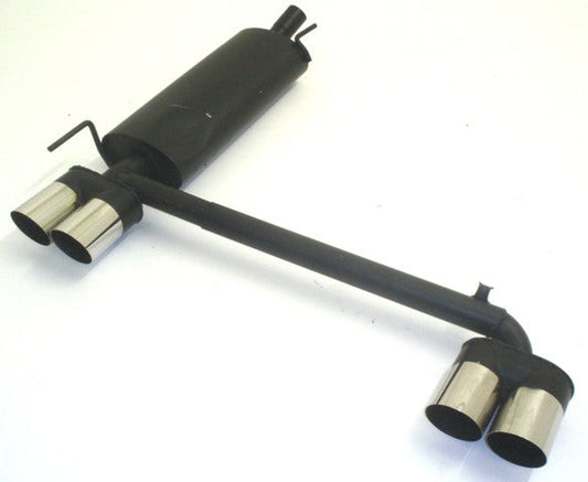 Duplex Sportendschalldämpfer aluminierter Stahl