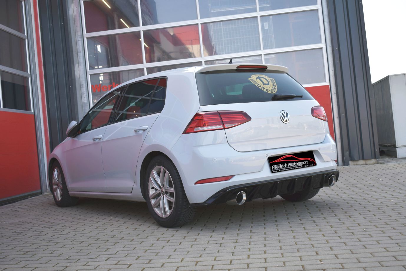 Duplex Sportendschalldämpfer VW Golf VII