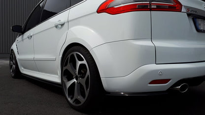 Heck Ansatz Flaps Diffusor für Ford S-Max Titanium Mk1 FL schwarz matt