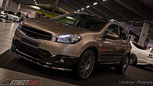 Front Ansatz für NISSAN QASHQAI Facelift schwarz matt