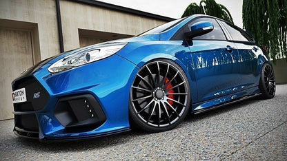 Seitenschweller Ansatz für Ford Focus ST / ST-Line Mk3 / Mk3 FL Hatchback / Kombi schwarz matt