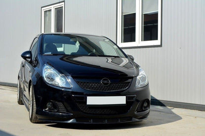 Front Ansatz für OPEL CORSA D NÜRBURG (FÜR OPC / VXR STOßSTANGE) schwarz matt