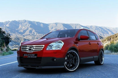 Front Ansatz für NISSAN QASHQAI vor Facelift schwarz matt