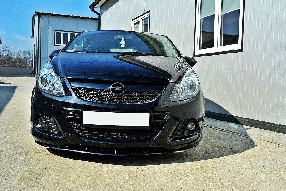 Front Ansatz für OPEL CORSA D (FÜR OPC / VXR) schwarz matt