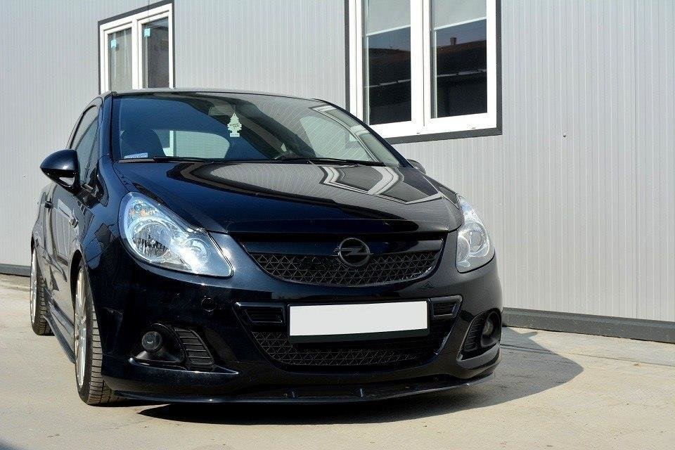 Front Ansatz für OPEL CORSA D (FÜR OPC / VXR) schwarz Hochglanz
