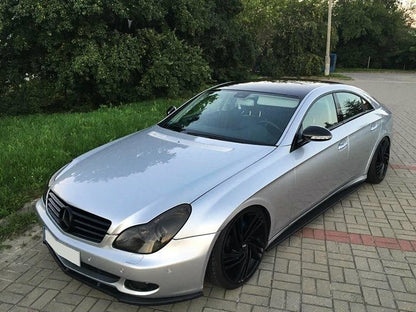 Seitenschweller Ansatz für MERCEDES CLS C219 schwarz matt