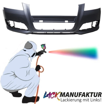LACKIERT Audi A3 8P 8PA Facelift Stoßstange Stoßstange vorne +Schrauben Bj.08-12