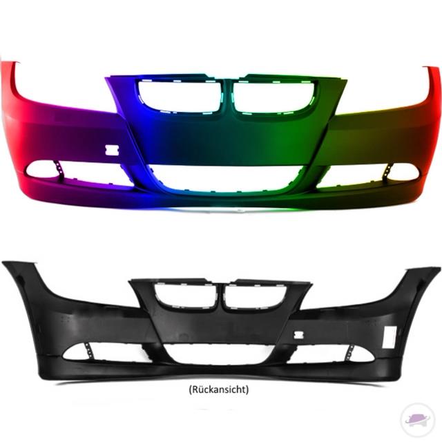 LACKIERT in WUNSCHFARBE Stoßstange vorne passt für BMW 3er E90 E91 ohne PDC/SRA