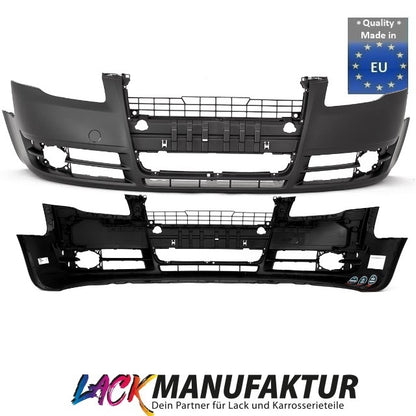 Set LACKIERT Audi A4 8E B7 Stoßstange vorne Bj 04-08 grundiert ohne PDC Vorbereitung