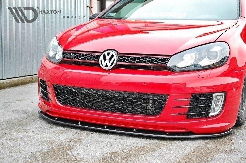 Front Ansatz für VER.2 VW GOLF 6 (FÜR GOLF GTI 35TH) schwarz Hochglanz