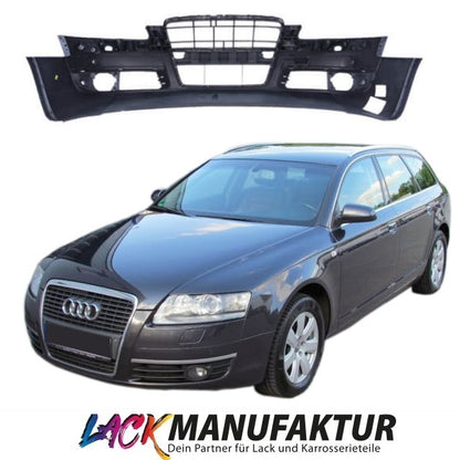 LACKIERT Audi A6 C6 4F Limo Avant Stoßstange vorne SRA/PDC +MONTAGEKIT 04-08