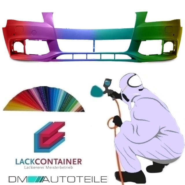 SET Audi A4 B8 Stoßstange vorne + Schrauben 07-11 für PDC & SRA LACKIERT + Schrauben