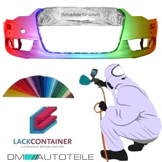 Set Lackiert Audi A6 C7 Stoßstange vorne Bj. 10-14 mit PDC/SRA  in Wunschfarbe