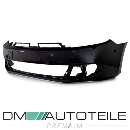 041 Brillantschwarz Uni lackiert Stoßstange vorne 6x PDC + SRA passt für VW Golf 6 VI ab 2008-2016 EU-Ware
