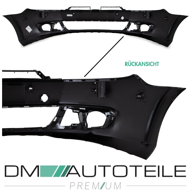 041 Brillantschwarz Uni lackiert Stoßstange vorne 6x PDC + SRA passt für VW Golf 6 VI ab 2008-2016 EU-Ware