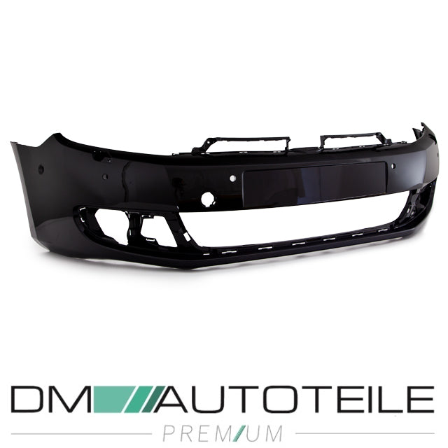 041 Brillantschwarz Uni lackiert Stoßstange vorne 6x PDC + SRA passt für VW Golf 6 VI ab 2008-2016 EU-Ware