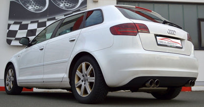 76mm Duplex-Sportendschalldämpfer Audi A3 8P Sportback