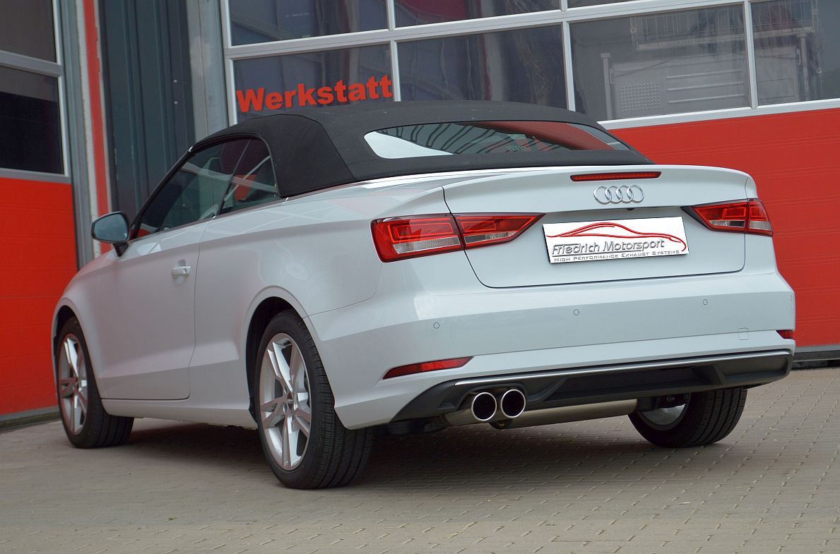 Sportendschalldämpfer Audi A3 8V Cabrio Frontantrieb