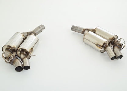 2x76mm Duplex-Sportendschalldämpfer Edelstahl