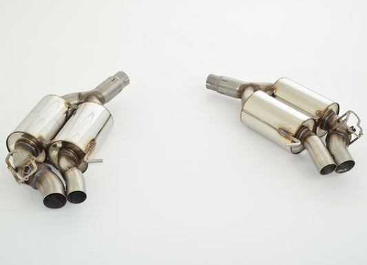 2x76mm Duplex-Sportendschalldämpfer Edelstahl