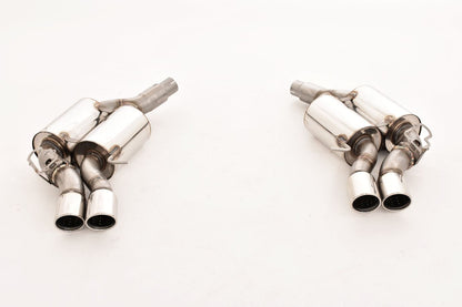 2x76mm Duplex-Sportendschalldämpfer Edelstahl