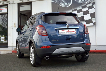 Duplex Sportendschalldämpfer Opel Mokka / Mokka X Frontantrieb und Allrad