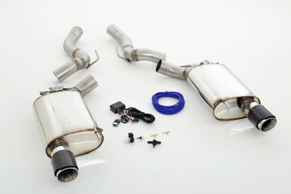 76mm Duplex-Sportendschalldämpfer mit Klappensteuerung