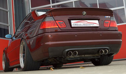 Duplex Sportendschalldämpfer BMW E46 M3/CSL