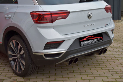 76mm Duplex Sportendschalldämpfer VW T-ROC 4motion