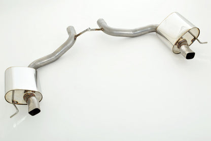 2x76mm Duplex-Sportendschalldämpfer Edelstahl