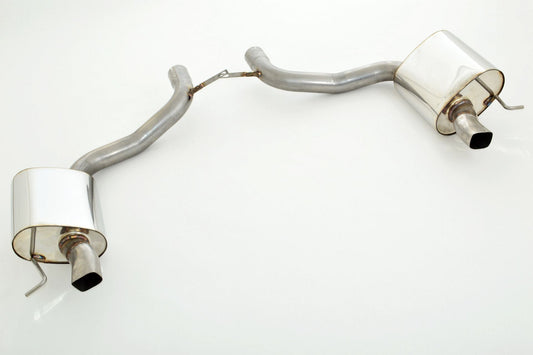 2x76mm Duplex-Sportendschalldämpfer Edelstahl