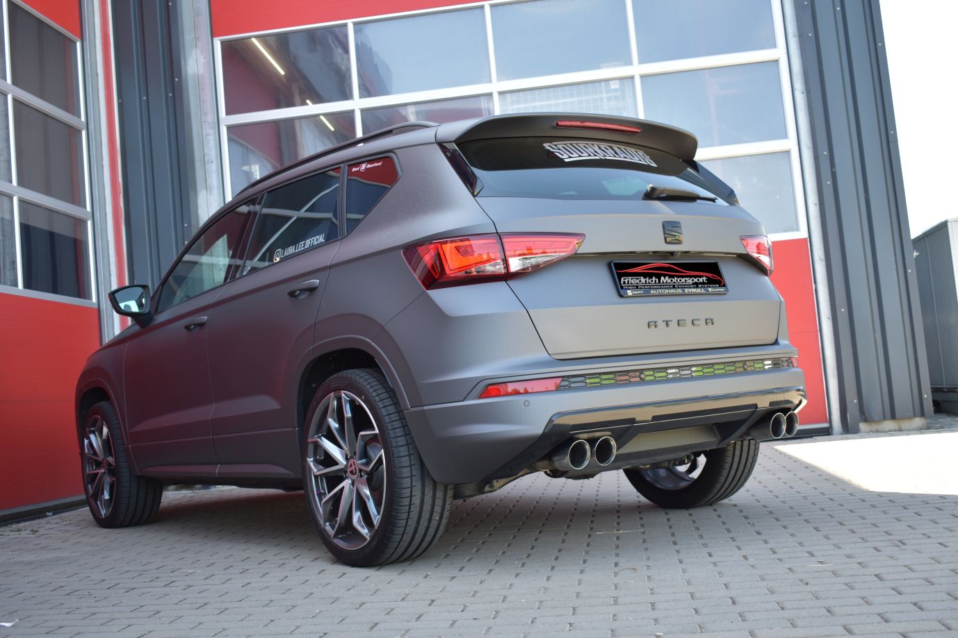 76mm Duplex Sportendschalldämpfer Seat Ateca Allrad inkl. FR