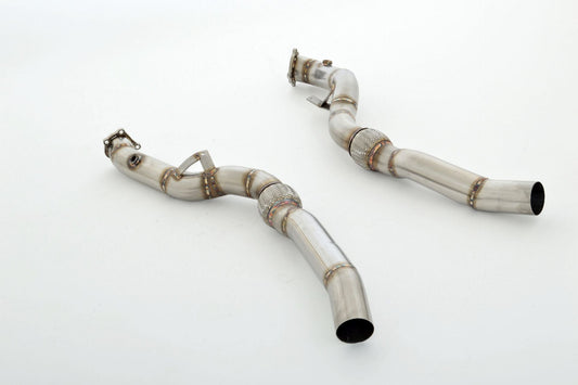 2x76mm Downpipe Audi RS6 4F Quattro