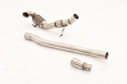 76mm Downpipe mit Sport-Kat. Edelstahl