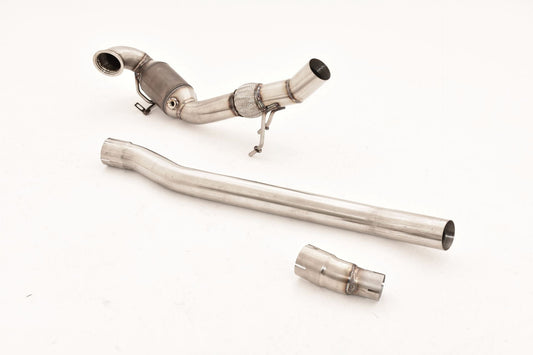 76mm Downpipe mit Sport-Kat. Edelstahl