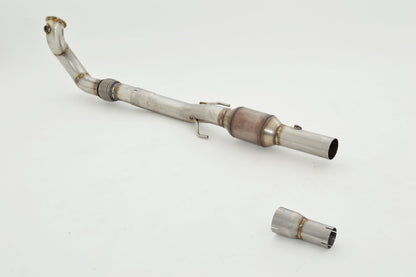 76mm Downpipe mit 200 Zellen HJS Sport-Kat. Edelstahl