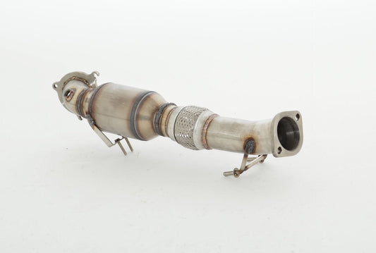 76mm Downpipe mit 200 Zellen HJS Sport-Kat. Edelstahl